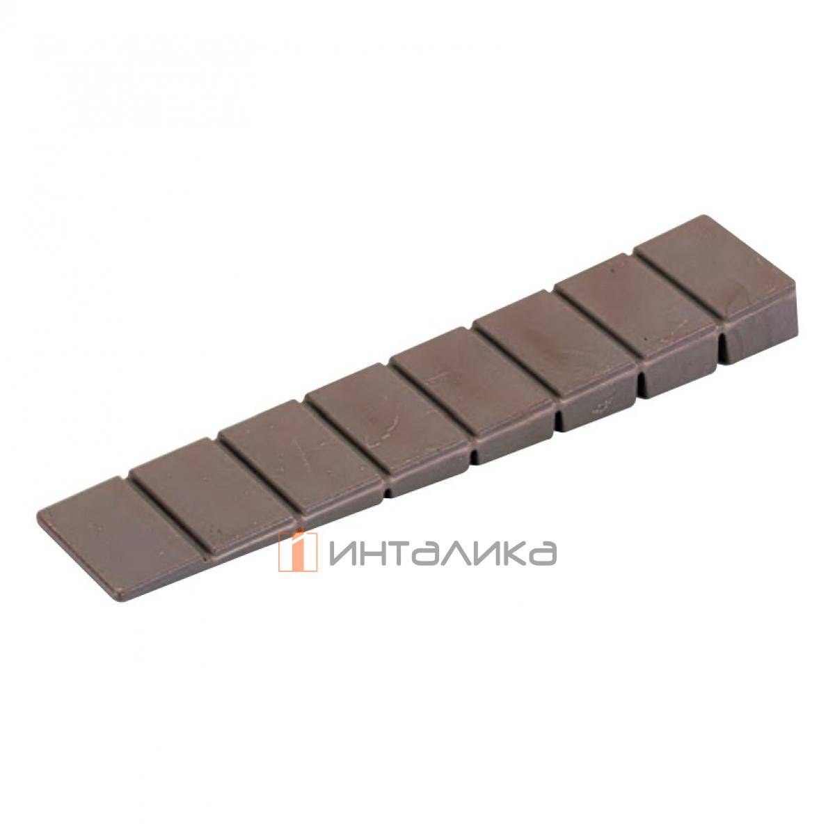 Подкладной клин для мебели HETTICH пластик, коричневый
