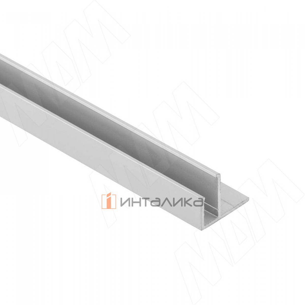 Профиль SM8, накладной, для ленты FLEX, серебро, 16х8,5мм, L-2000