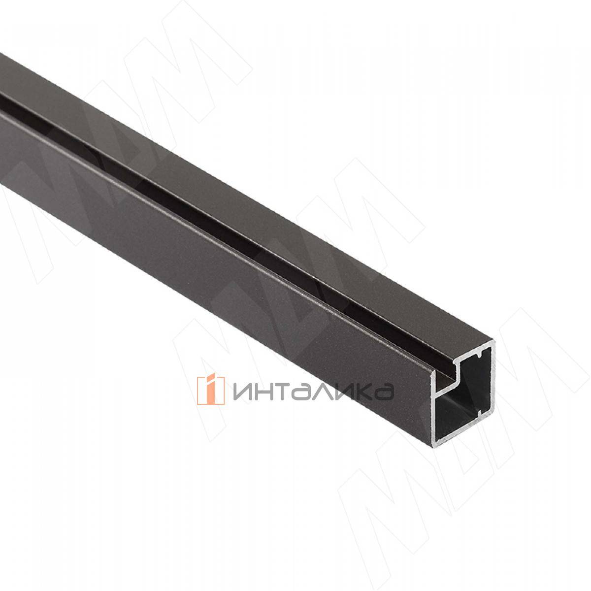 INTEGRO Профиль рамочный узкий, 19х20х19 мм, графит, L-6000 (IN02117A)