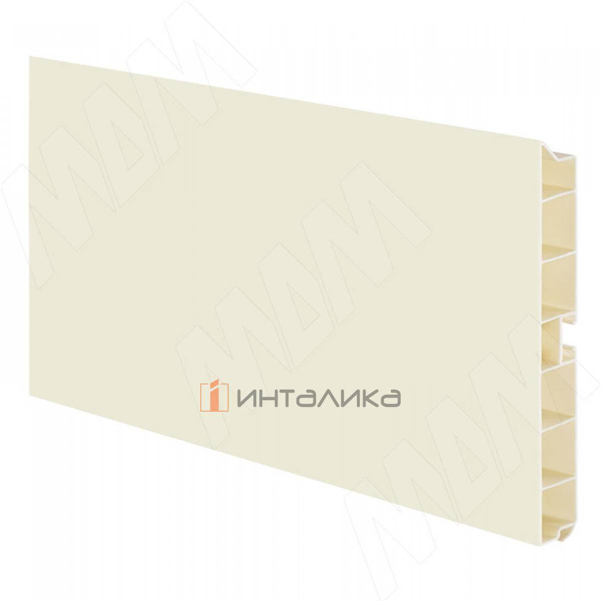 Цоколь пластиковый (высота 150, длина 4000 мм), ваниль (15.5075 4M)