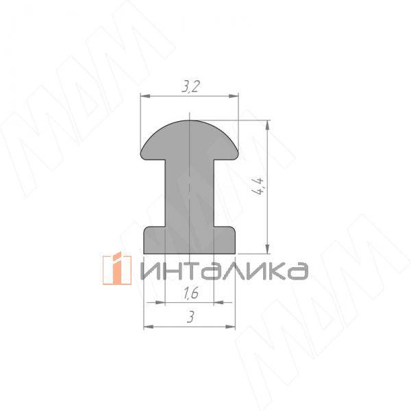 Демпфер жесткий  для овальной штанги TA02AL, черный, L-3000