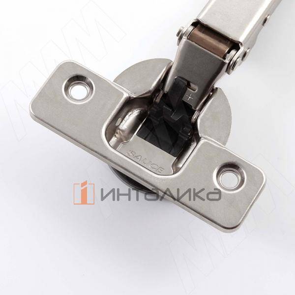 Силенция+ / Silentia+ петля с доводчиком (амортизатором) накладная (90/110), стандартная, 45мм