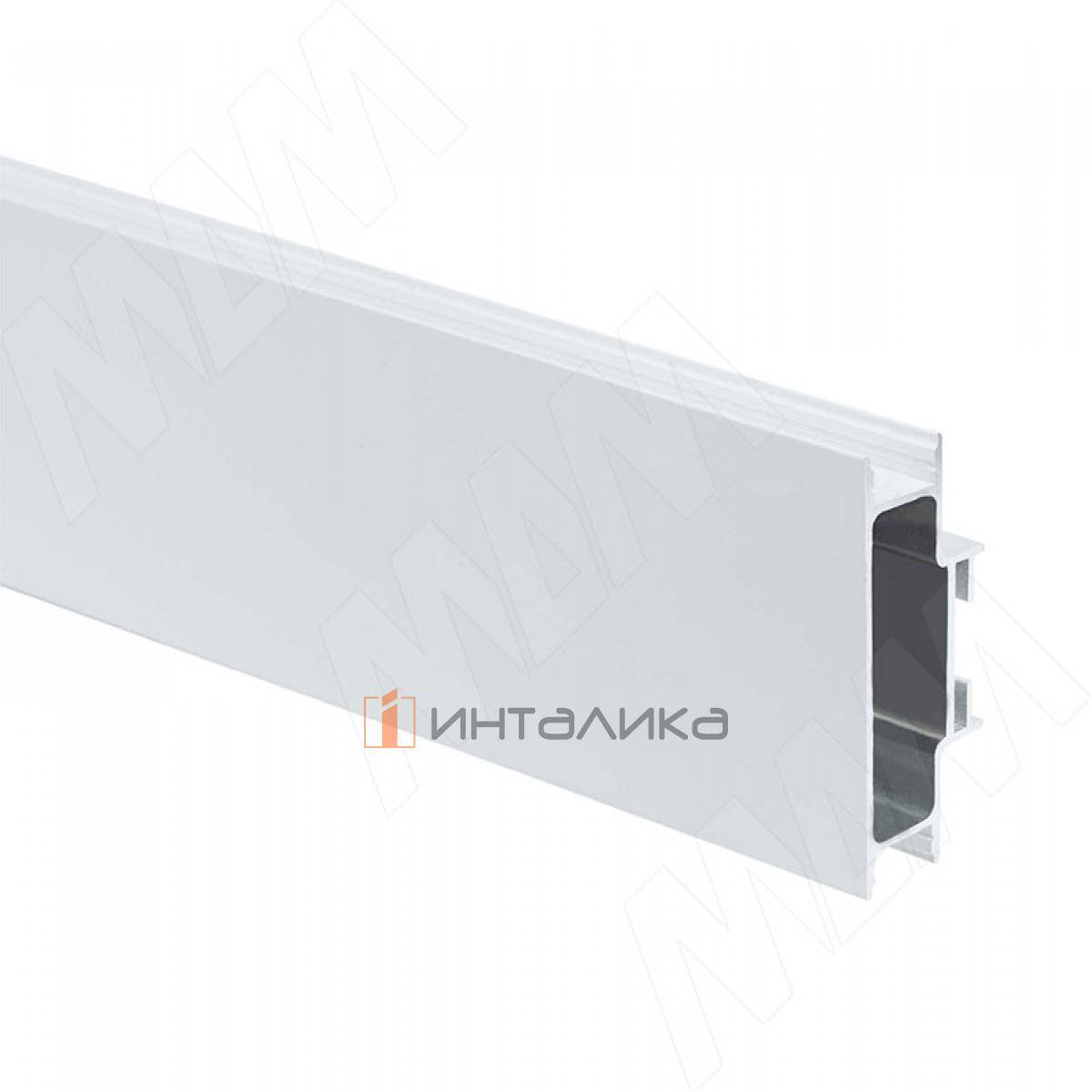 GOLAFLATE Универсальная профиль-ручка, белый матовый (краска RAL9016), L-4200мм