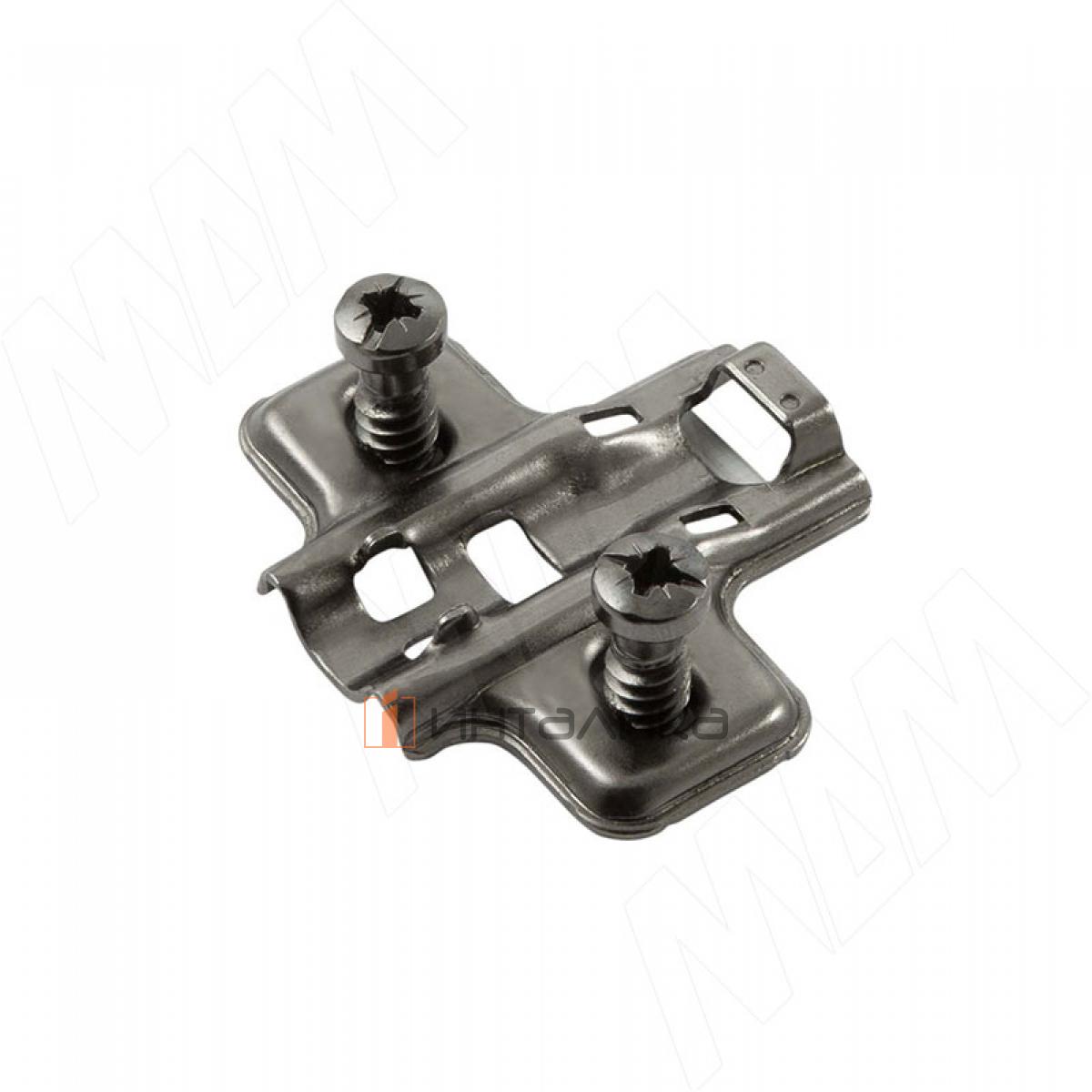 Harmony площадка установочная под евровинт 6.3x14 (0мм), черный никель