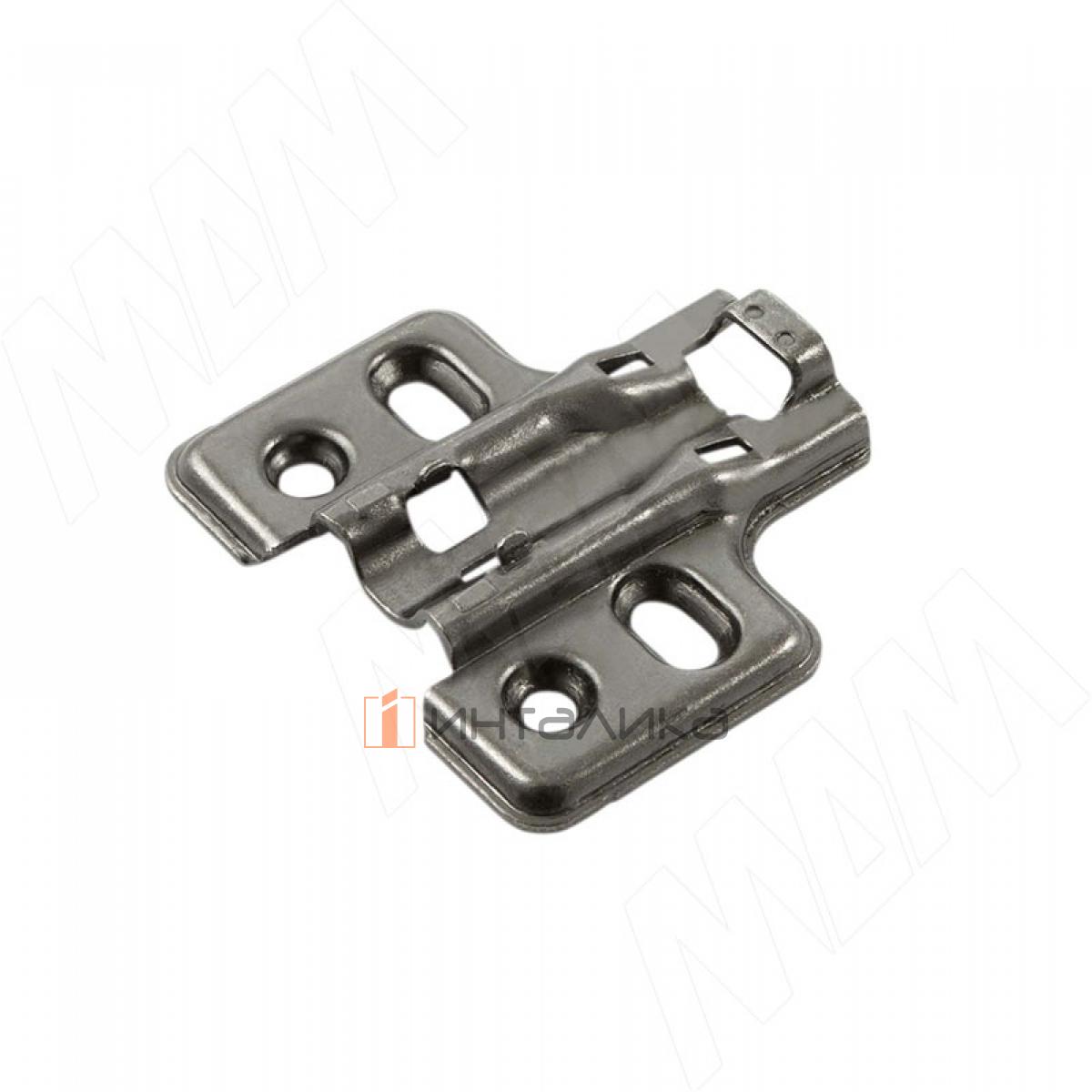 Harmony площадка установочная под саморезы, усиленная, 4 отверстия (2мм), черный никель