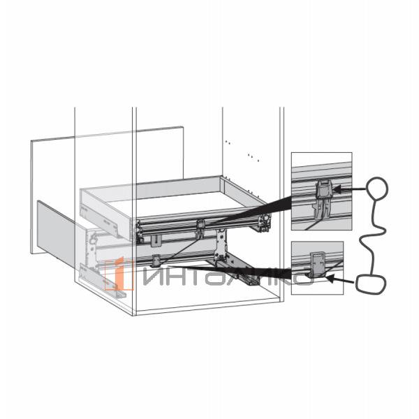 Комплект для синхронного открывания внутреннего ящика HETTICH АванТех Ю / AvanTech YOU Synchro Access