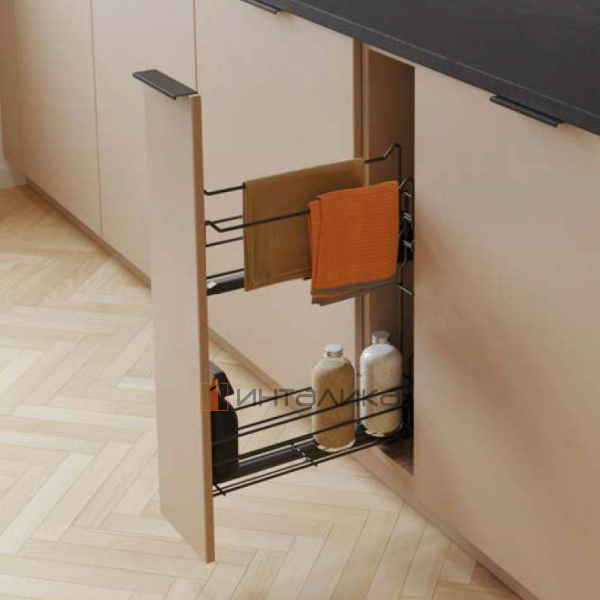 Корзина для Карго Мини для полотенец Вариант Мульти 150 металл графит