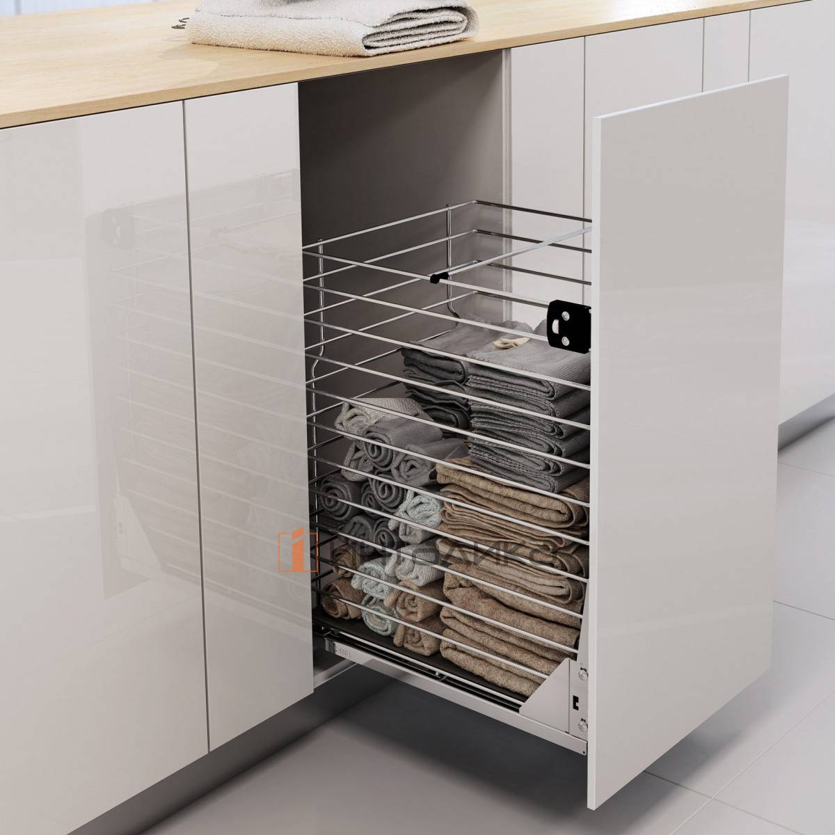 Корзина для Карго Мини нижнего одноуровневого Вариант Мульти 600 металл хром