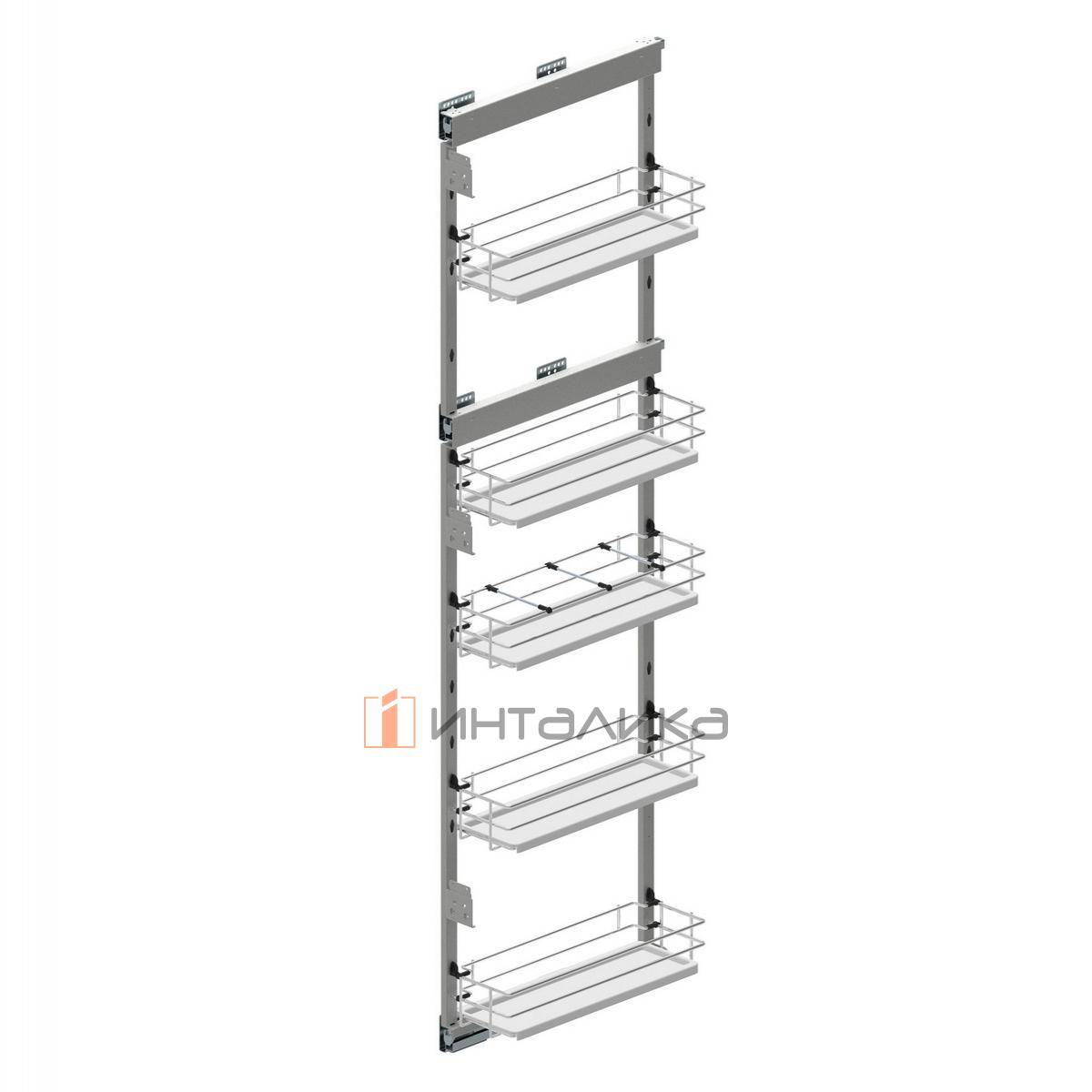 MAXIMA EVO Карго макси боковое правое 150, 5 уровней, хром / белый, G20