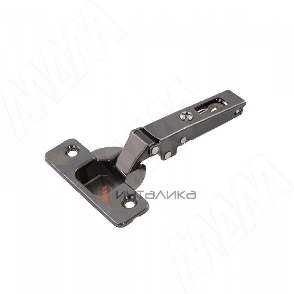 Петля без пружины накладная (90/110), стандартная, титаниум