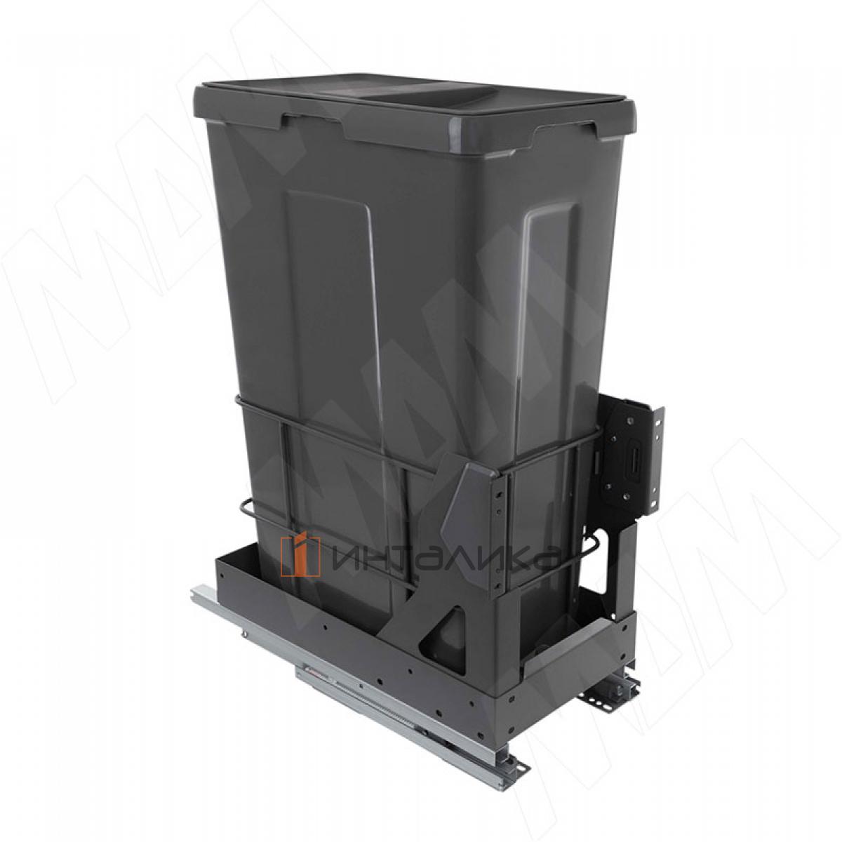 MOVEBOX F30 Система сортировки и хранения, платформа, 1 емкость (1x35), креп. фасада, полн.выдв., плавн.закр., графит