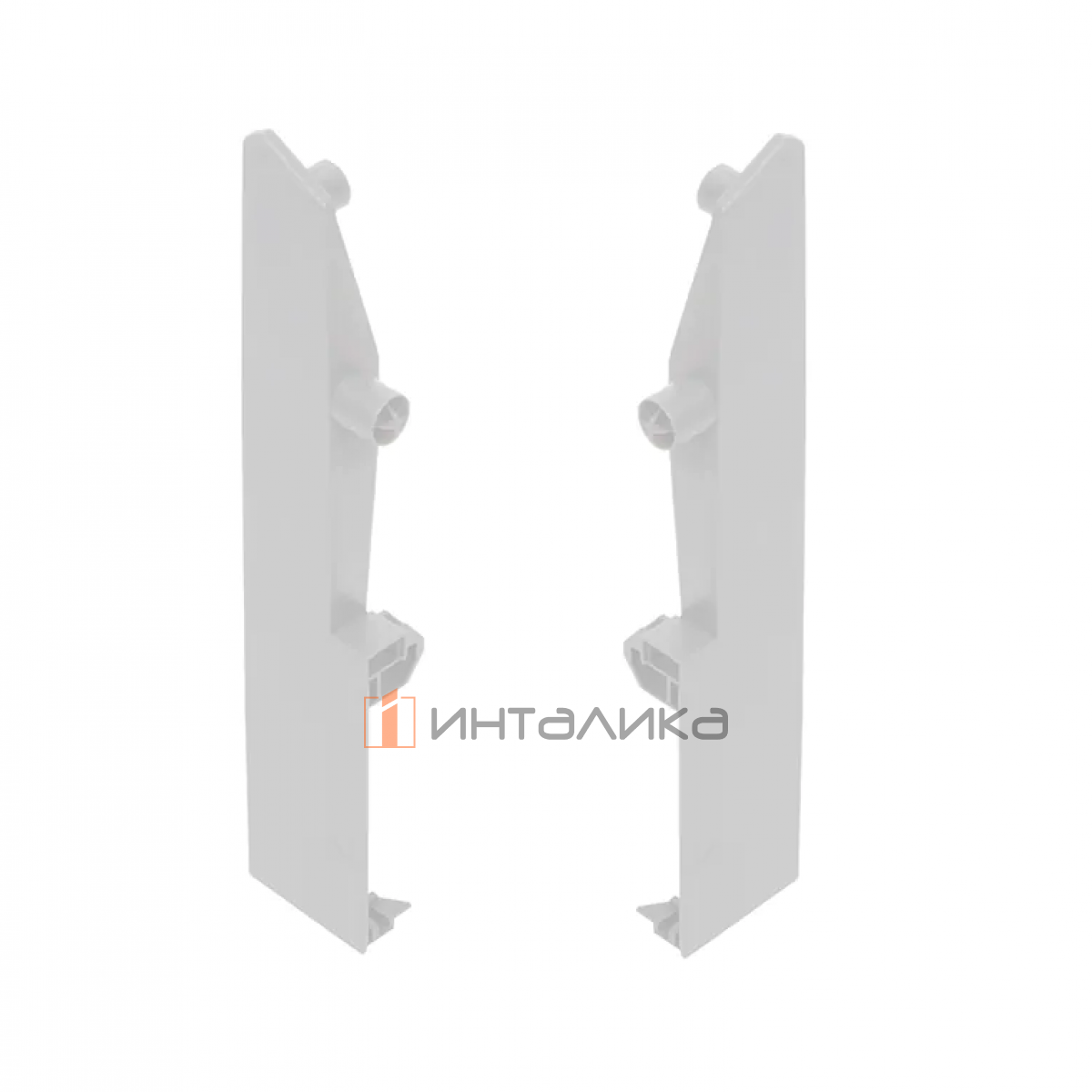 Крепление передней стенки внутреннего ящика Rejs Comfort Box, под круглый релинг, H164, белый