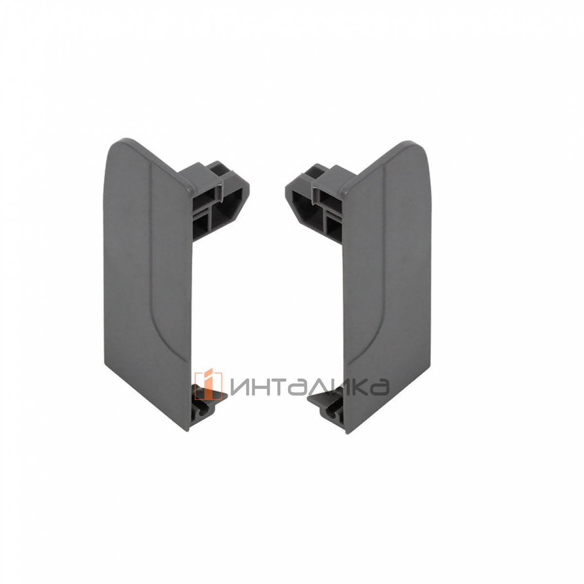 Крепление передней стенки внутреннего ящика Rejs Comfort Box, H86, серый