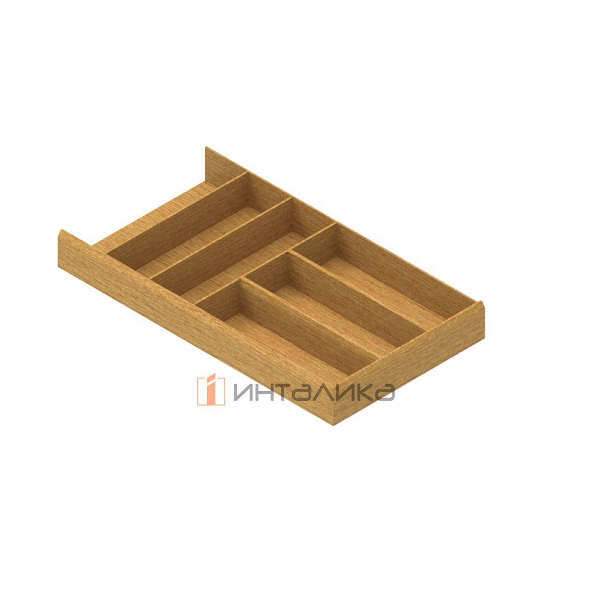 Деревянный лоток для столовых приборов Rejs, 260х472х50, дуб