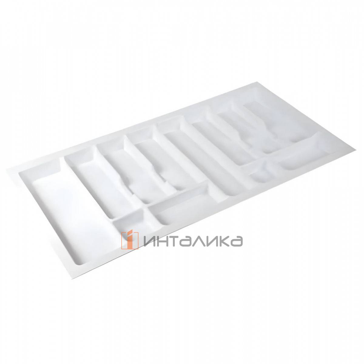 Пластиковый лоток для столовых приборов Rejs Uni в корпус 900, 830х430х45, белый