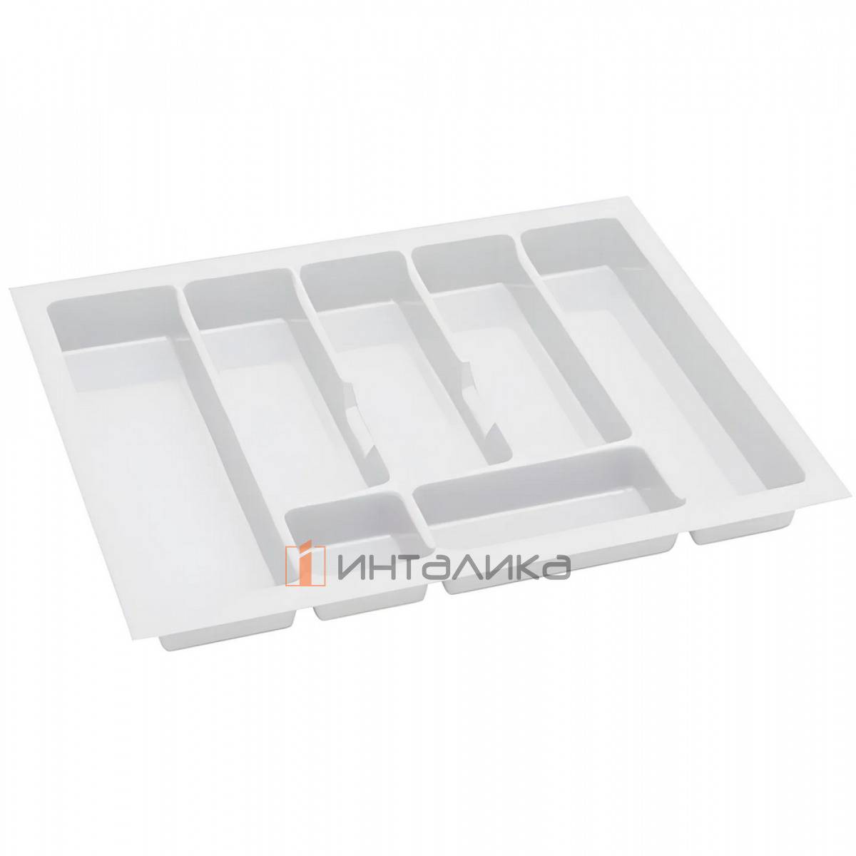 Пластиковый лоток для столовых приборов Rejs Uni в корпус 600, 530х430х45, белый