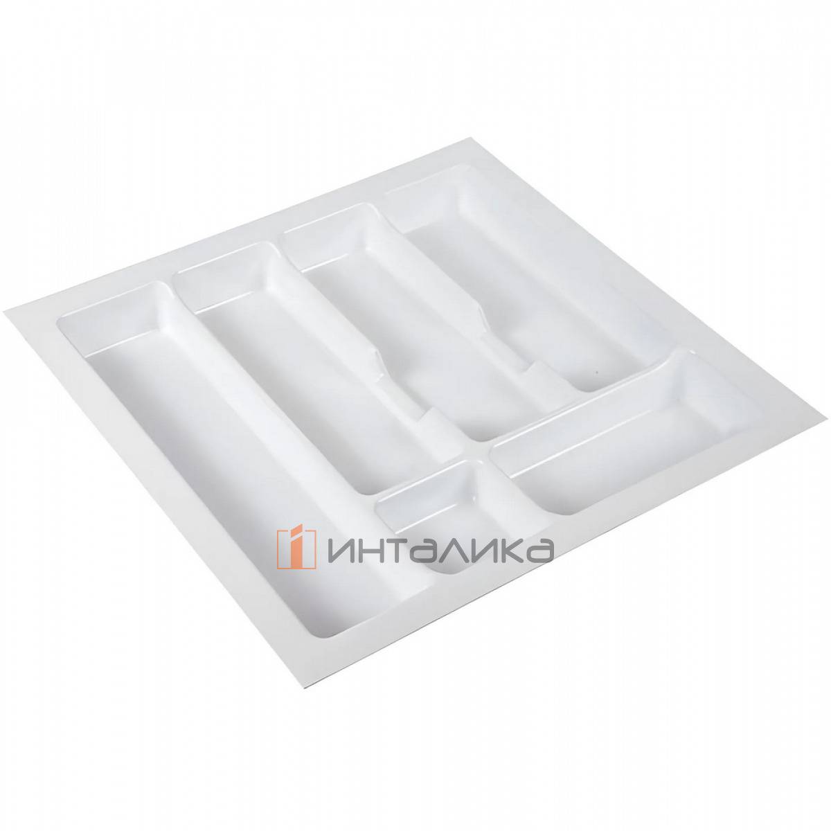 Пластиковый лоток для столовых приборов Rejs Uni в корпус 500, 430х430х45, белый