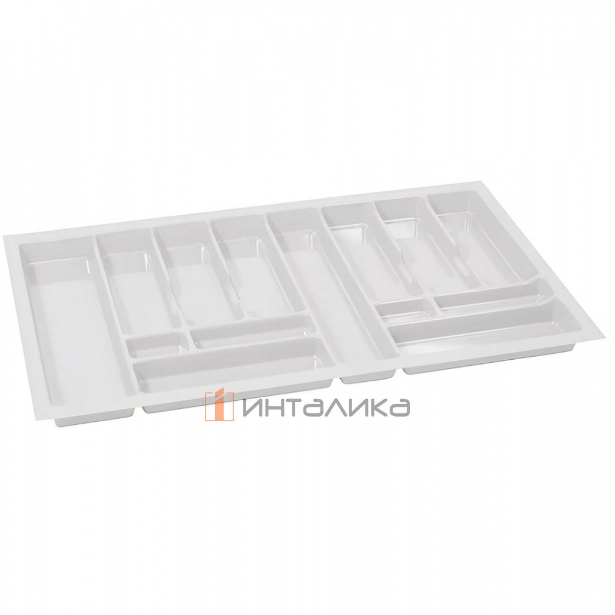 Пластиковый лоток для столовых приборов Rejs Pro в корпус 900, 830х490х45, белый