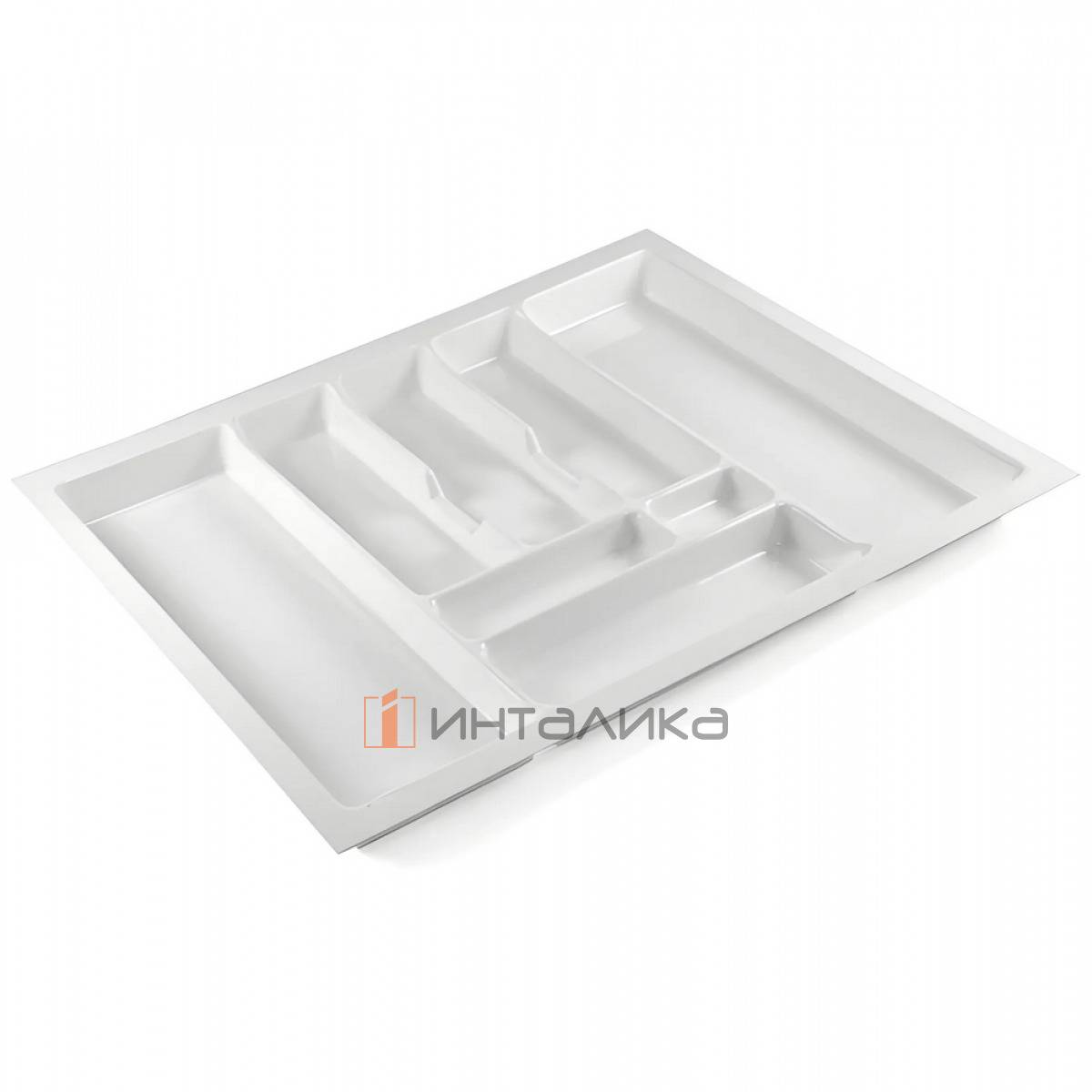 Пластиковый лоток для столовых приборов Rejs Pro в корпус 700, 630х490х45, белый