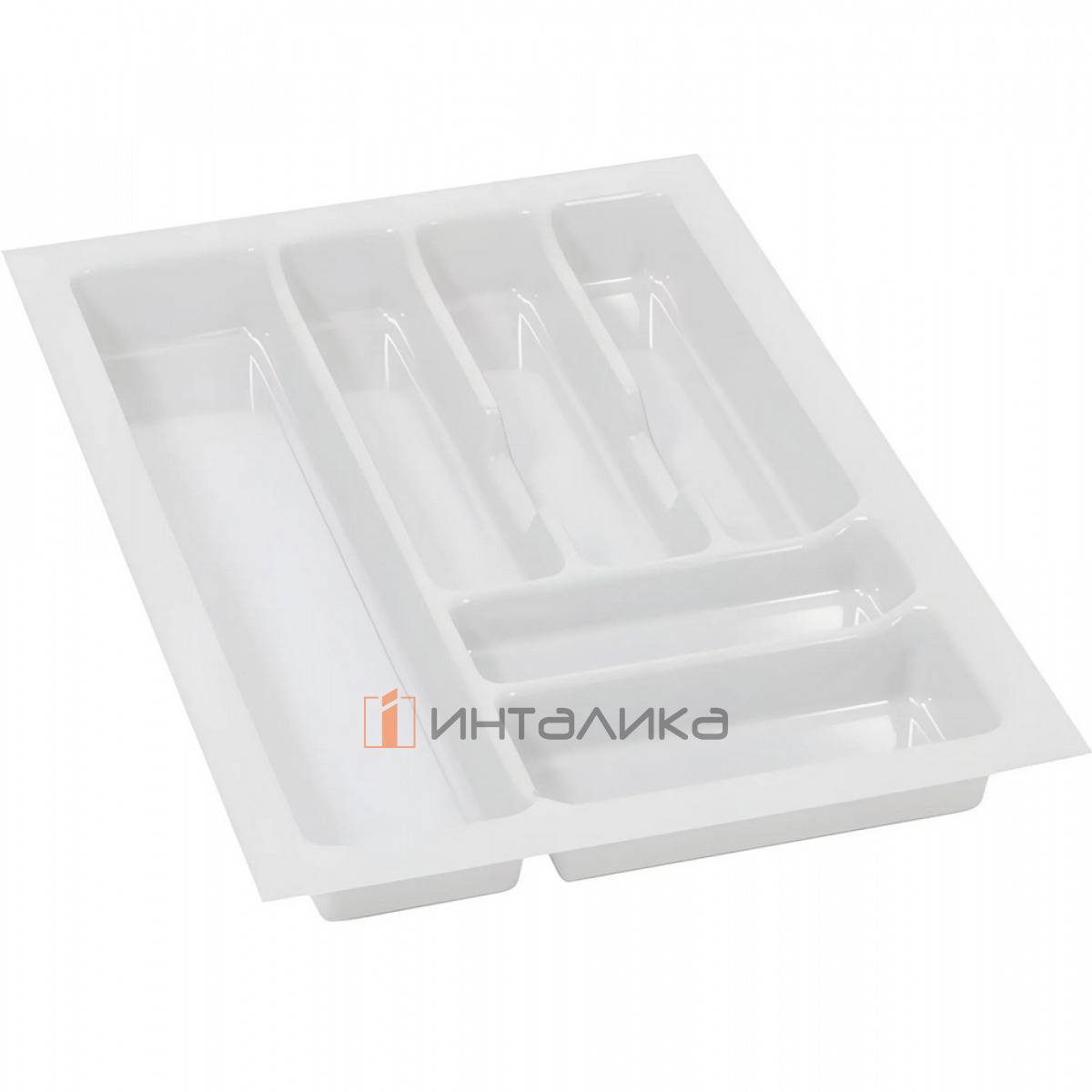Пластиковый лоток для столовых приборов Rejs Pro в корпус 400, 380х490х45, белый