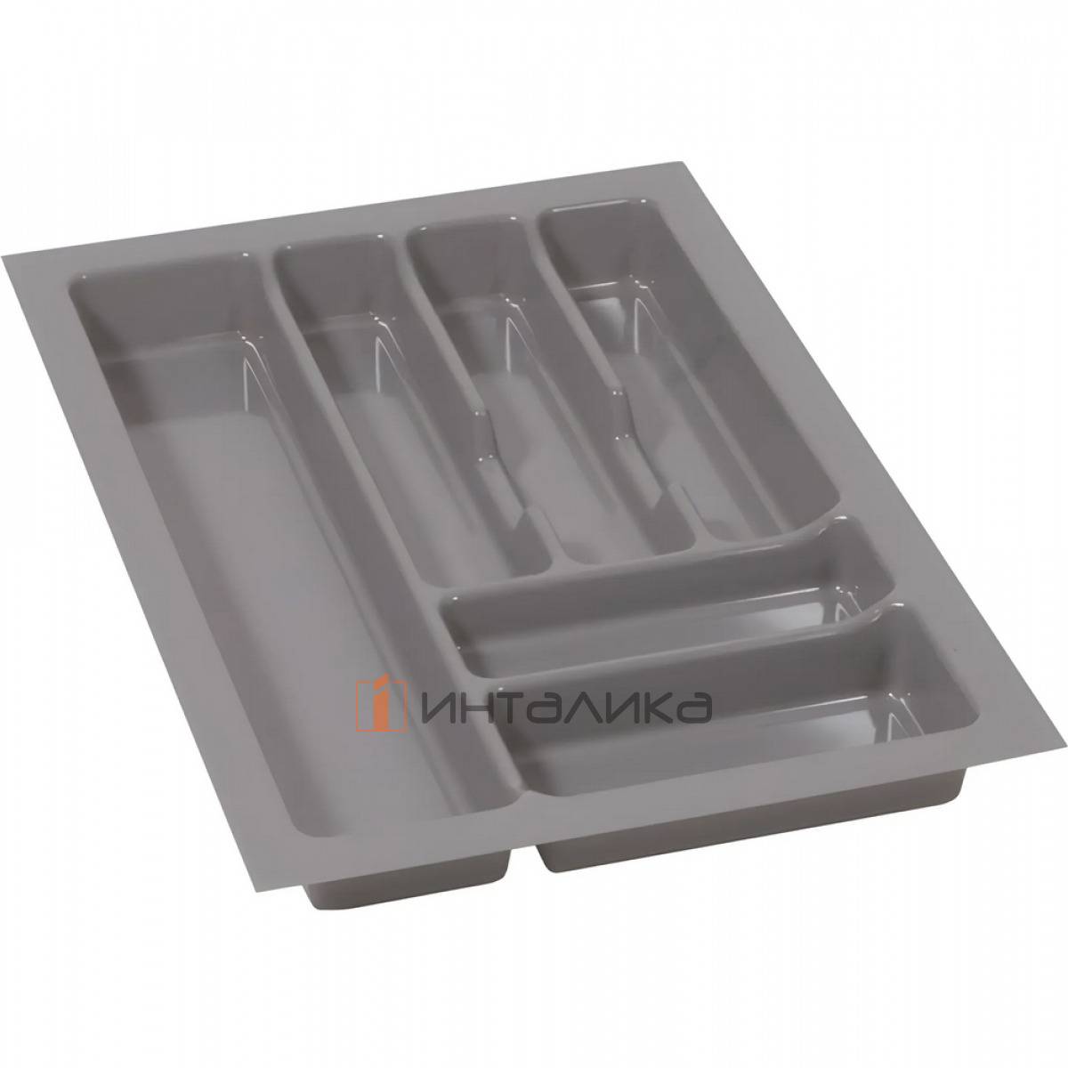 Пластиковый лоток для столовых приборов Rejs Pro в корпус 400, 330х490х45, серый