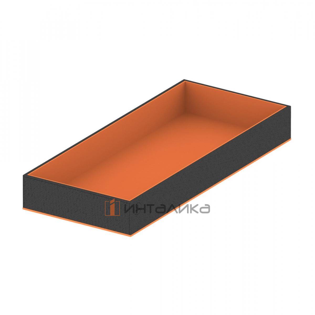 Гардеробный органайзер Rejs для аксессуаров, 200х460х58, черная экокожа/медный бархат