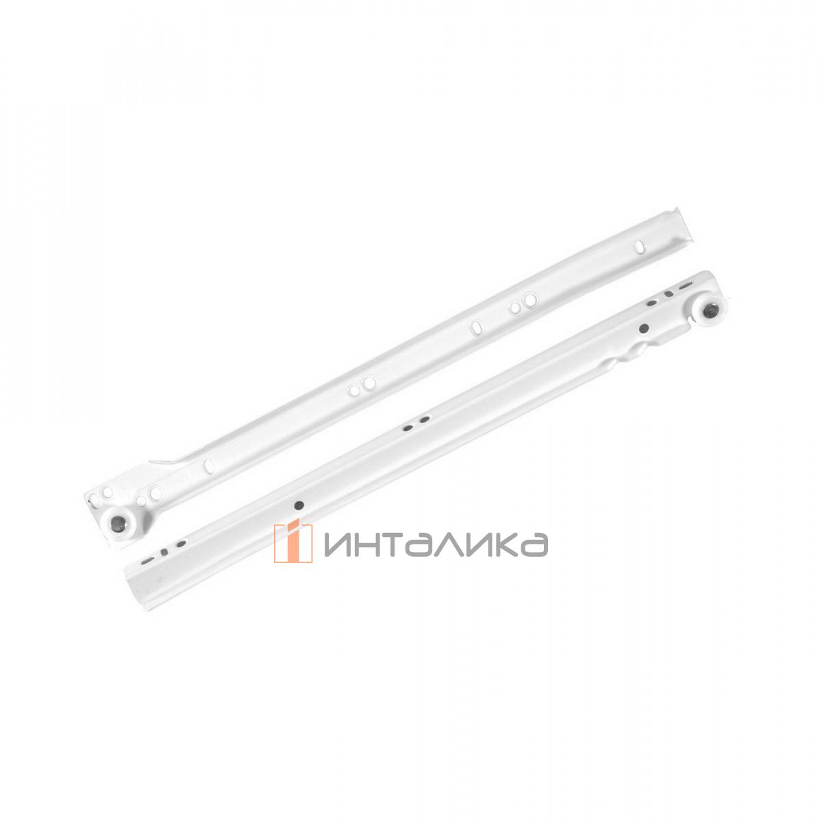 Система роликовых направляющих частичного выдвижения Rejs, с доводчиком, L500, G25, серый