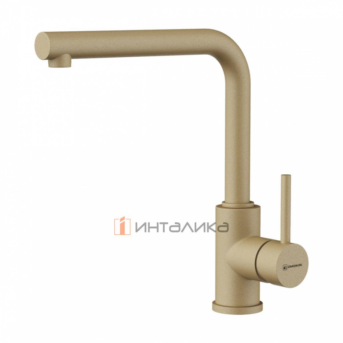 Смеситель Omoikiri NAKAGAWA-P однорычажный, шампань