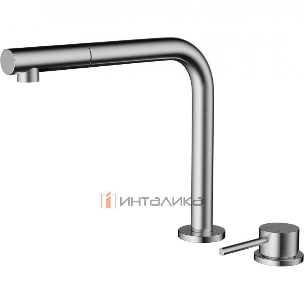 Смеситель-трансформер Omoikiri NARA 2 Plus-S установка под окно, с выдвижным шлангом, нержавеющая сталь