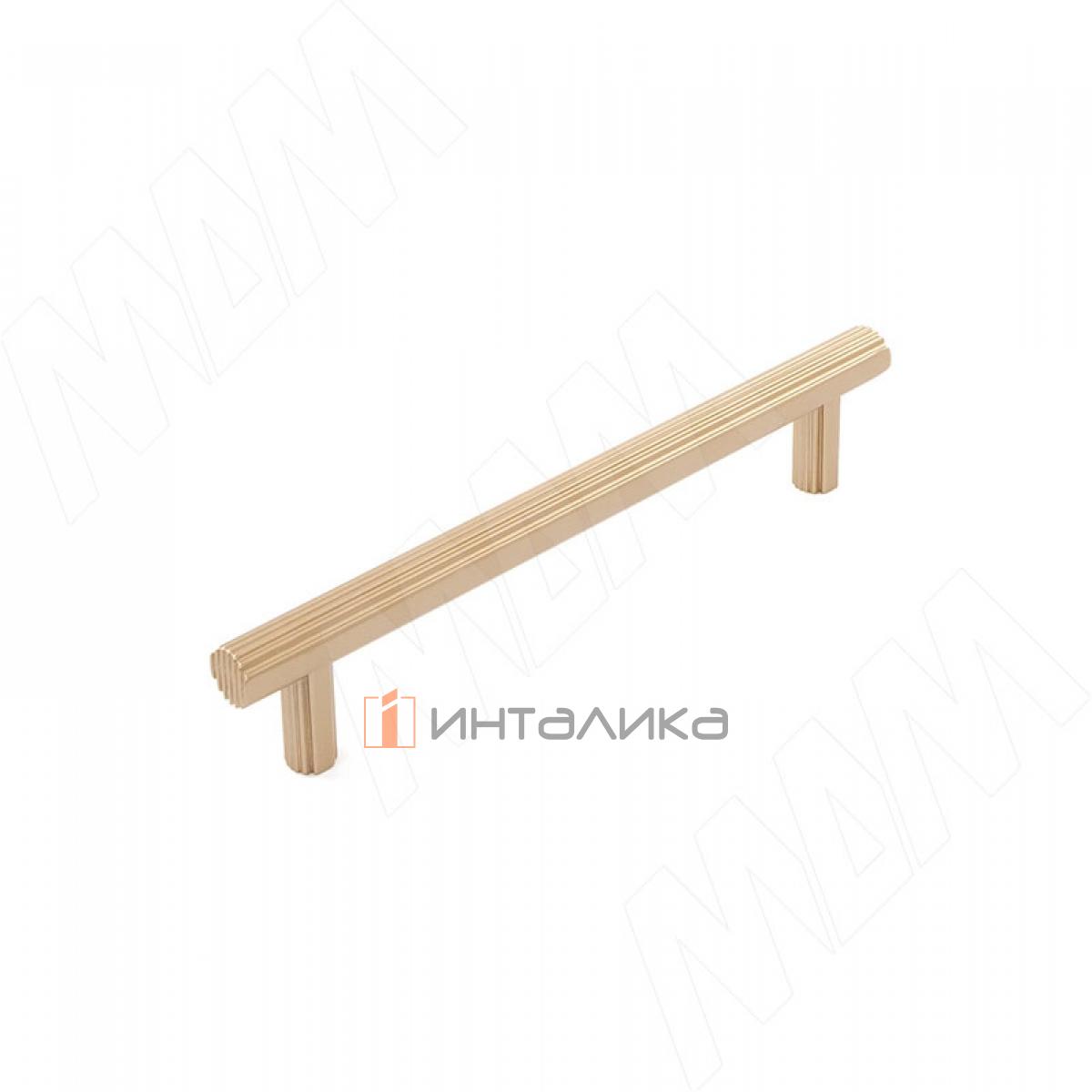 Ручка-рейлинг 128мм золото матовое