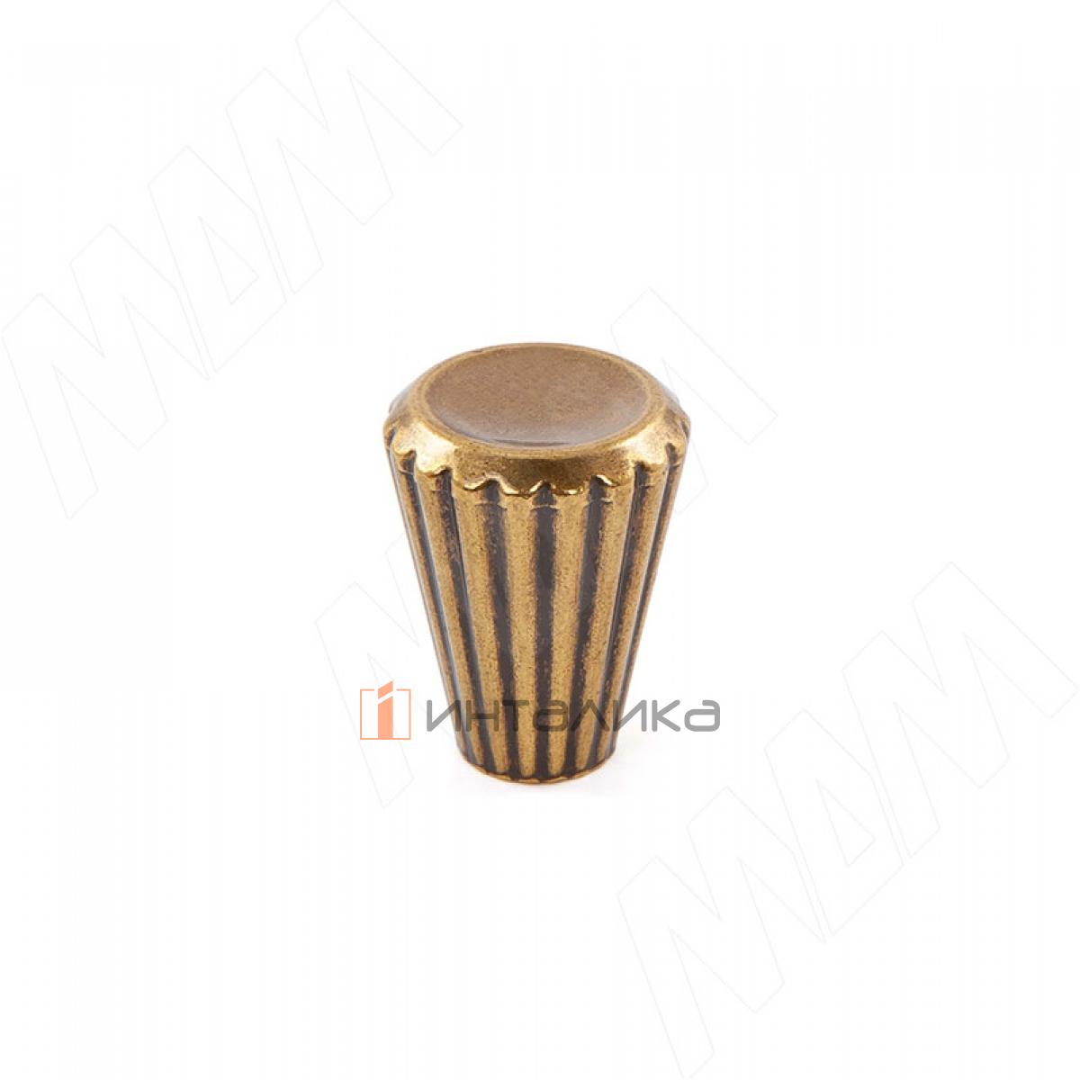 Ручка-кнопка бронза состаренная