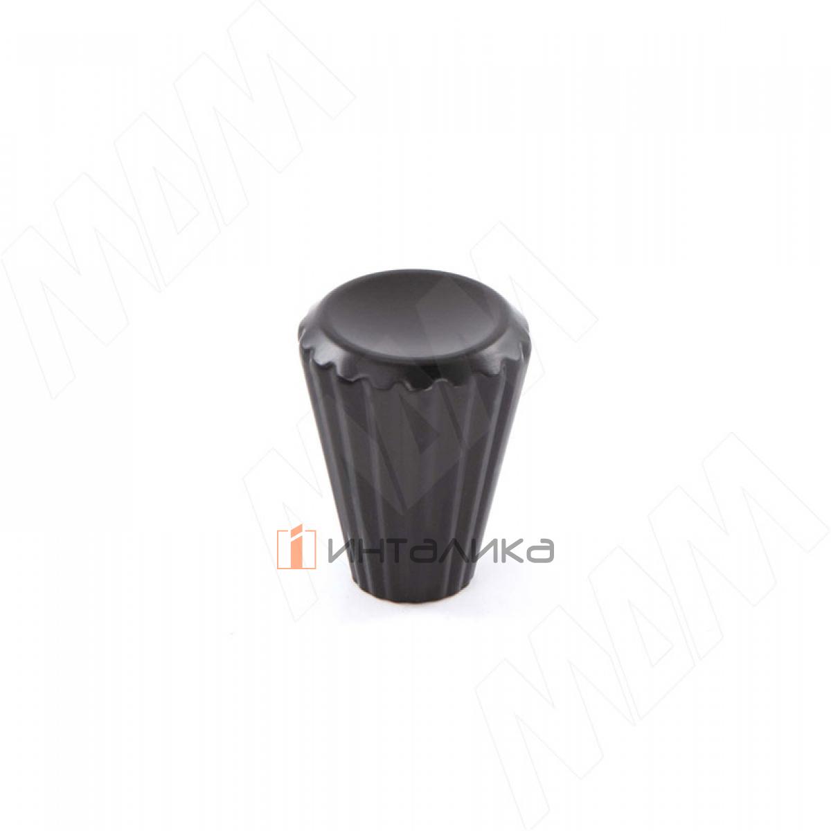 Ручка-кнопка черный матовый