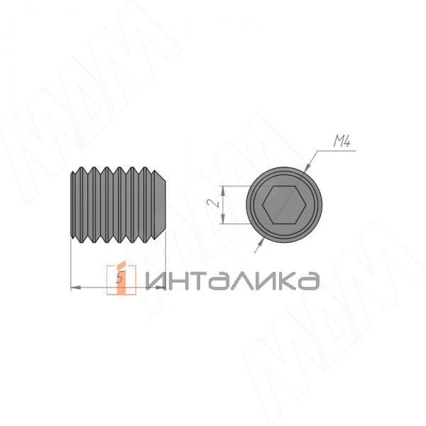 HSS-M4X5-BL