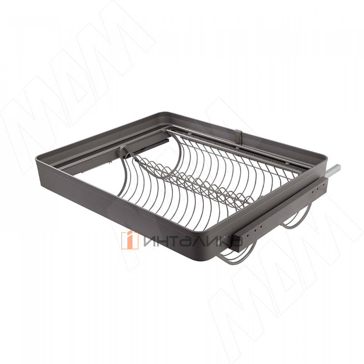 ESENTA Корзина для обуви, 500 мм, плавное закрывание, графит
