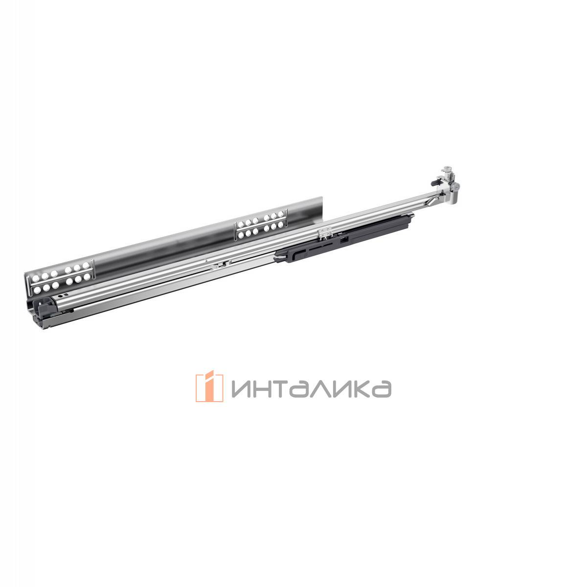 Направляющая HETTICH Квадро / Quadro V6 5D M, полное выдвижение, бесшумное открывание / Silet System, EB23, NL450, G30, левая