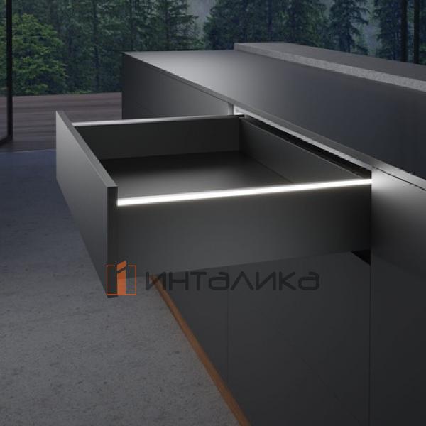 Подсветка для HETTICH АванТех Ю Иллюминейшен / AvanTech YOU Illumination с дизайн-профилями, NL600, под нержавеющую сталь