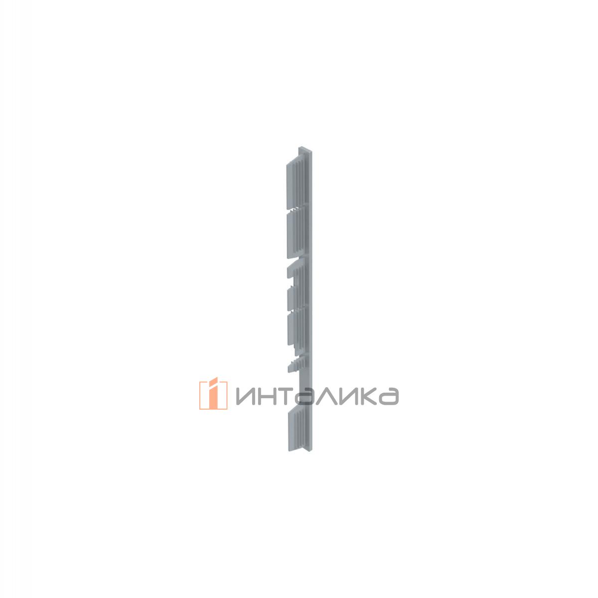 Торцевая заглушка для передней панели внутреннего ящика с подсветкой HETTICH АванТех Ю / AvanTech You, H139, серебристый