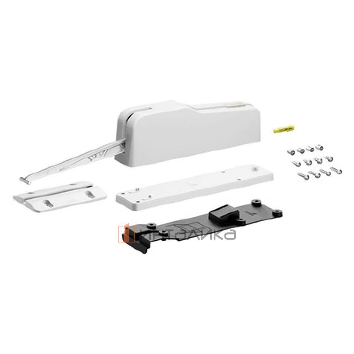 Комплект механизма HETTICH Открывание нажатием / Push to move (2024) для складных дверей, легкий / Light, белый