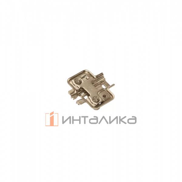Планка монтажная для петель ДТС Пивот Стар / DTC Pivot Star, Энивей Клип-он / Anyway Clip-On, H=2, крестовая с эксцентриковой регулировной по высоте, под евровинт