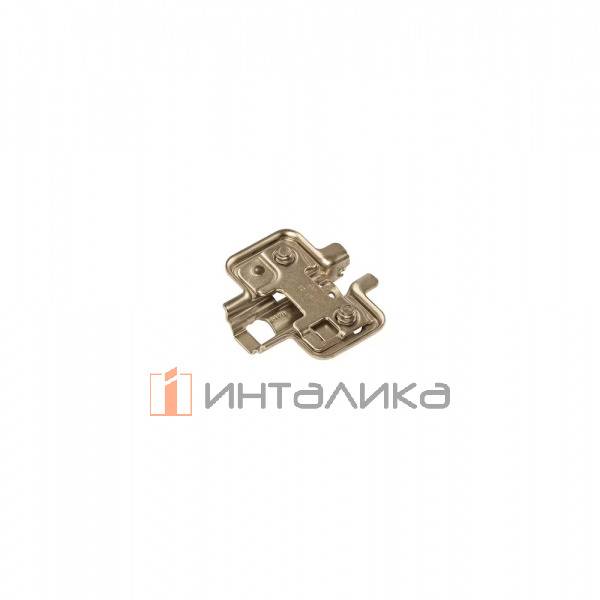 Планка монтажная для петель ДТС Пивот Стар / DTC Pivot Star, Энивей Клип-он / Anyway Clip-On, H=2, крестовая с эксцентриковой регулировной по высоте, под евровинт
