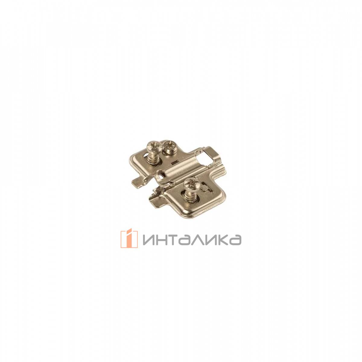 Планка монтажная для петель DTC Pivot Star Anyway Clip-on, H=0, крестовая с эксцентриковой регулировной по высоте, под евровинт