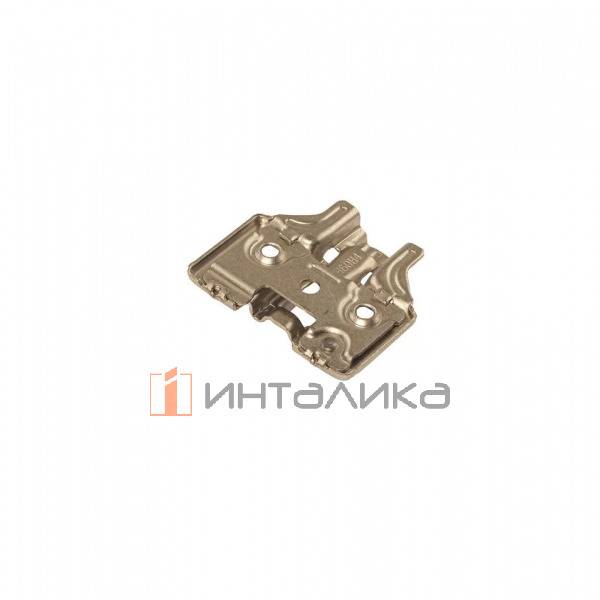Планка монтажная 3D для петель Фирмакс Смартлайн / Firmax Smartline, Клип-он / Clip-on, H=4, крестовая с регулировкой по высоте, под саморез