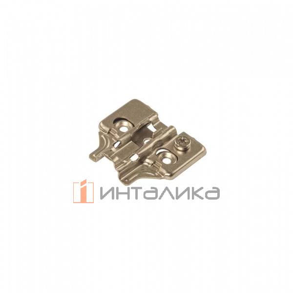 Планка монтажная 3D для петель Фирмакс Смартлайн / Firmax Smartline, Клип-он / Clip-on, H=4, крестовая с регулировкой по высоте, под саморез