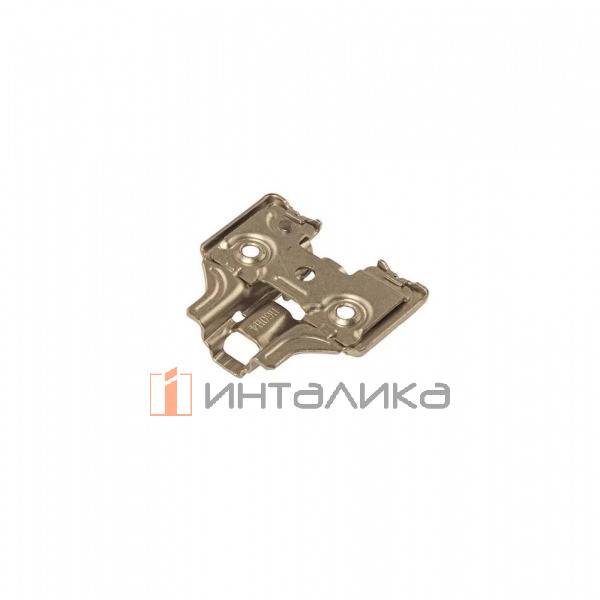 Планка монтажная 3D для петель Фирмакс Смартлайн / Firmax Smartline, Клип-он / Clip-on, H=4, крестовая с регулировкой по высоте, под саморез