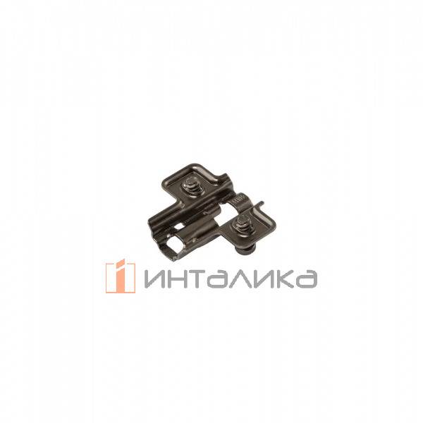 Планка монтажная для петель Фирмакс Смартлайн / Firmax Smartline, Клип-он / Clip-on, H=0, крестовая, под евровинт