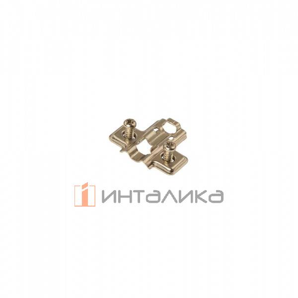 Планка монтажная для петель Фирмакс Смартлайн / Firmax Smartline, Клип-он / Clip-on, H=0, крестовая, под евровинт