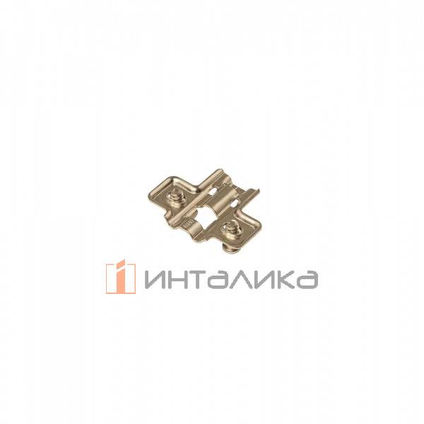 Планка монтажная для петель Фирмакс Смартлайн / Firmax Smartline, Клип-он / Clip-on, H=0, крестовая, под евровинт