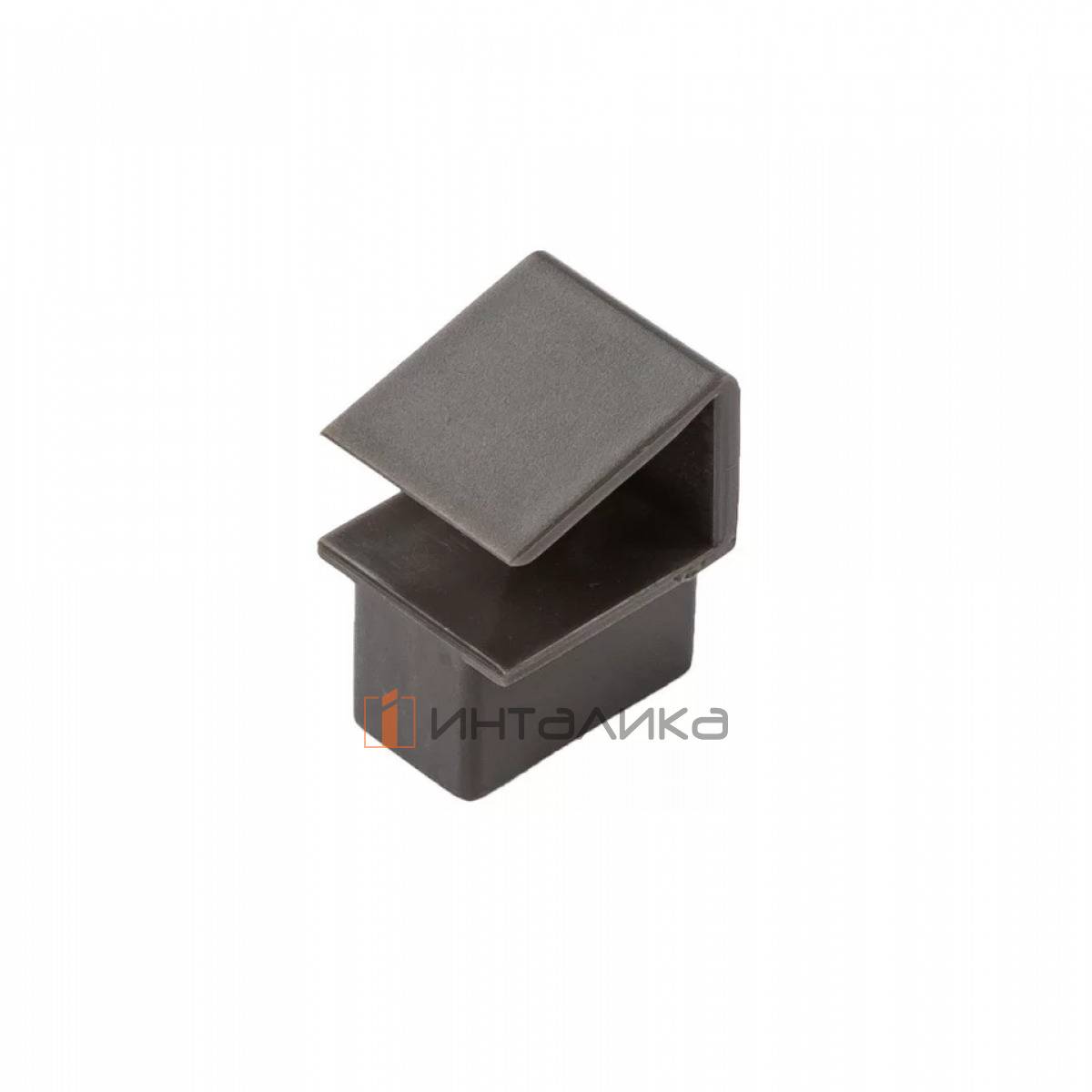 Коннектор для разделительного рейлинга ALPHALUX Crystal, для металлических боковин, антрацит