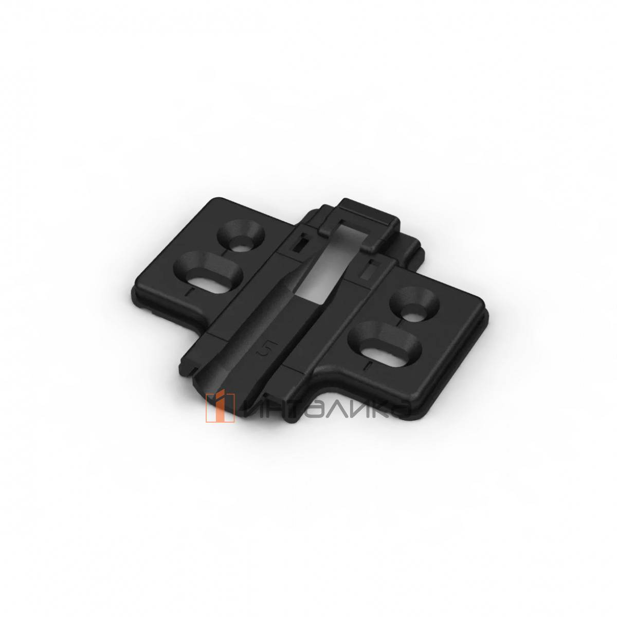 Крестовая монтажная планка SAMET Master / StarTrack усиленная, L37, D5, под саморез, черный