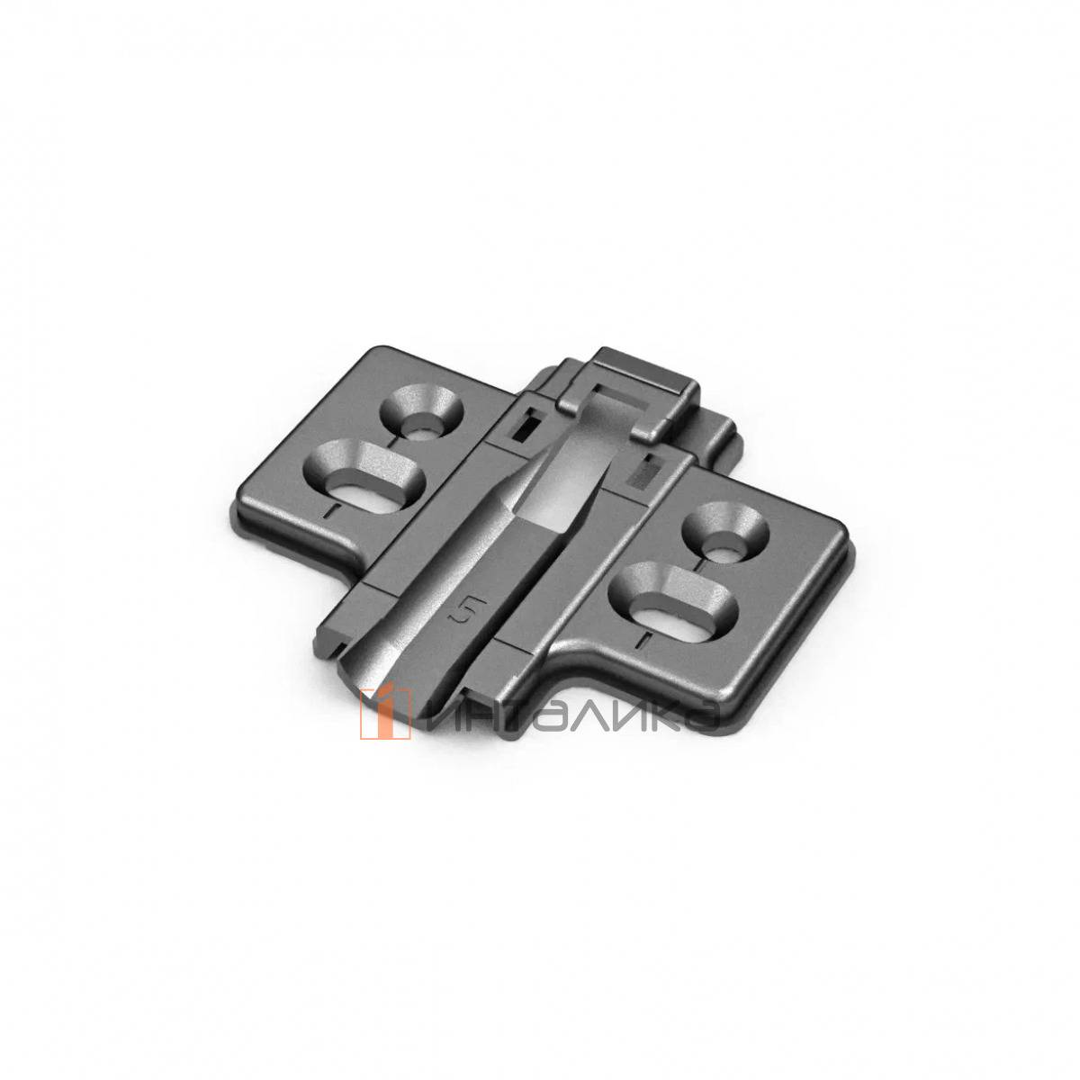 Крестовая монтажная планка SAMET Master / StarTrack усиленная, L37, D5 + дюбель Ø10 с винтом, никель